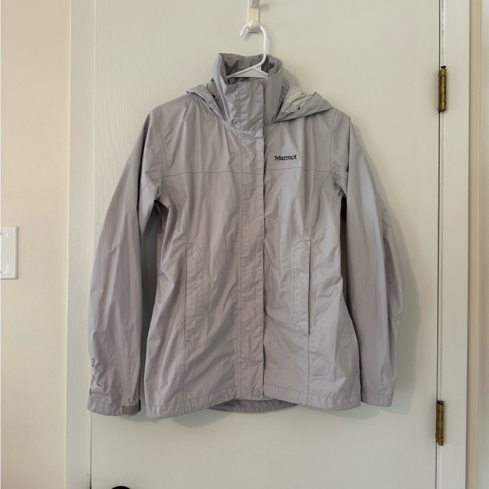 Marmot Light Gray Precip Rain Jacket